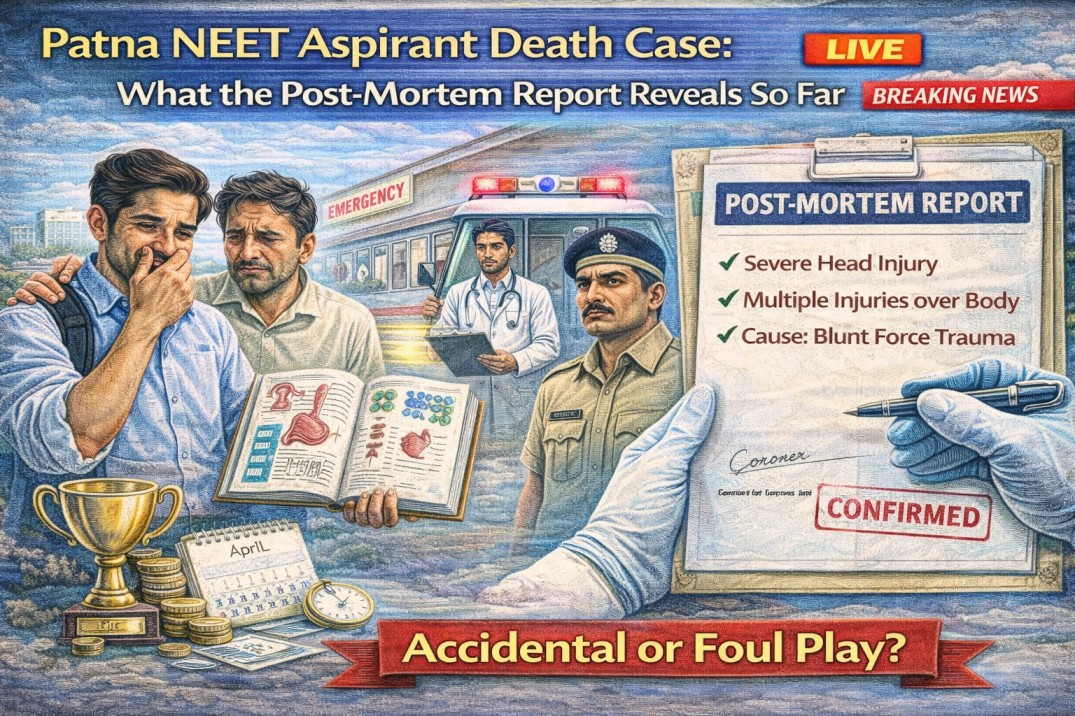 Patna NEET Aspirant Death Case: What the Post-Mortem Report Reveals So Far